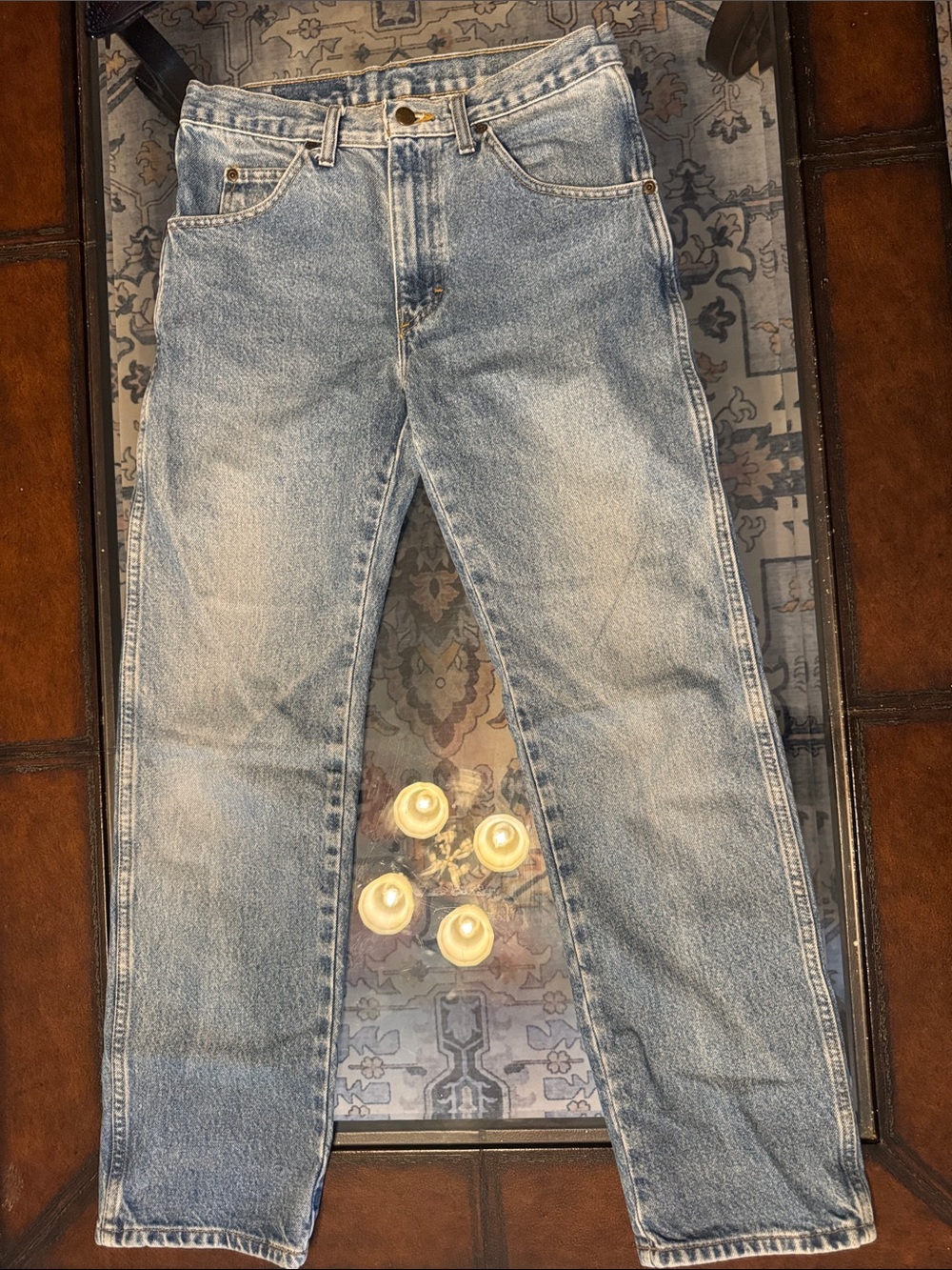 Wrangler Men's Light Blue Straight Leg Jeans